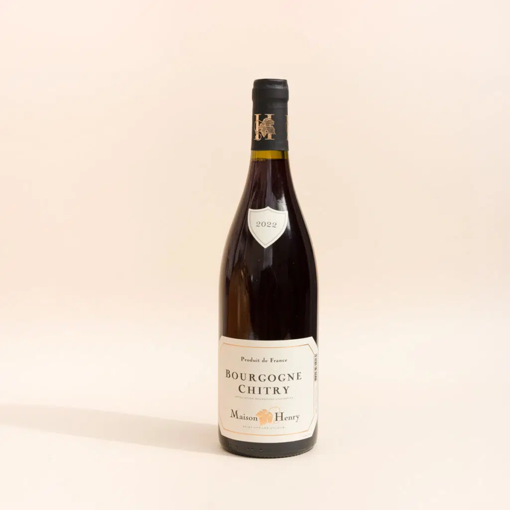 bourgogne-chitry Bouteille de Bourgogne Chitry rouge de la Maison Henry