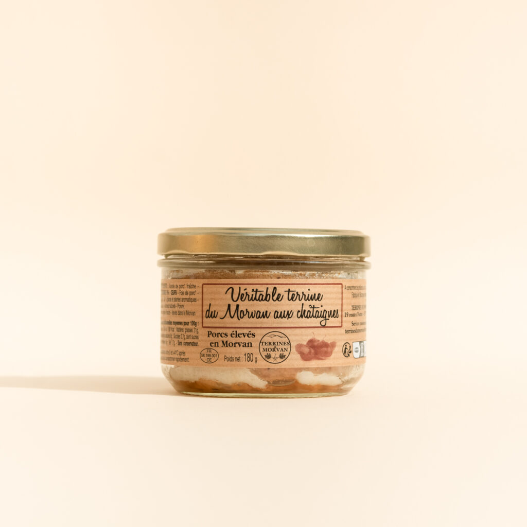 Terrine de du Morvan aux châtaignes fabriquée par les Terrines du Morvan