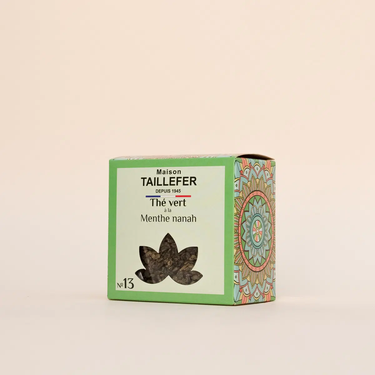 Boite de thé vert à la menthe nanah de la Maison Taillefer