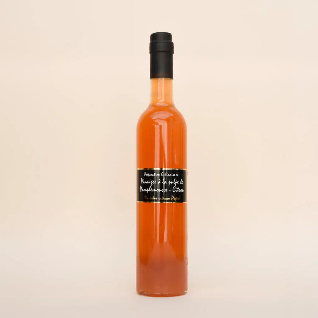 vinaigre-pamplemousse-citron Vinaigre à la pulpe de pamplemousse citron de l'Artisan Popol