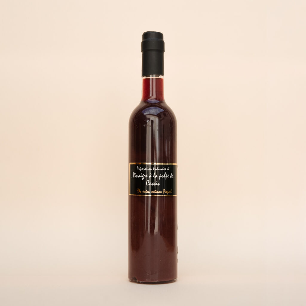 Vinaigre à la pulpe de cassis de l'Artisan popol